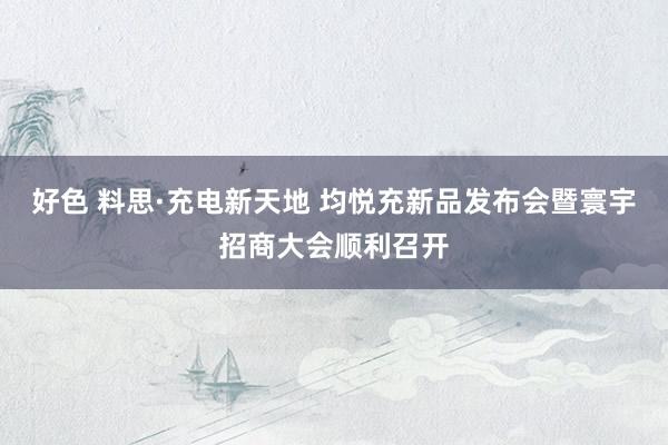 好色 料思·充电新天地 均悦充新品发布会暨寰宇招商大会顺利召开