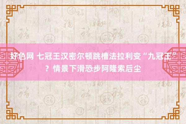 好色网 七冠王汉密尔顿跳槽法拉利变“九冠王”？情景下滑恐步阿隆索后尘